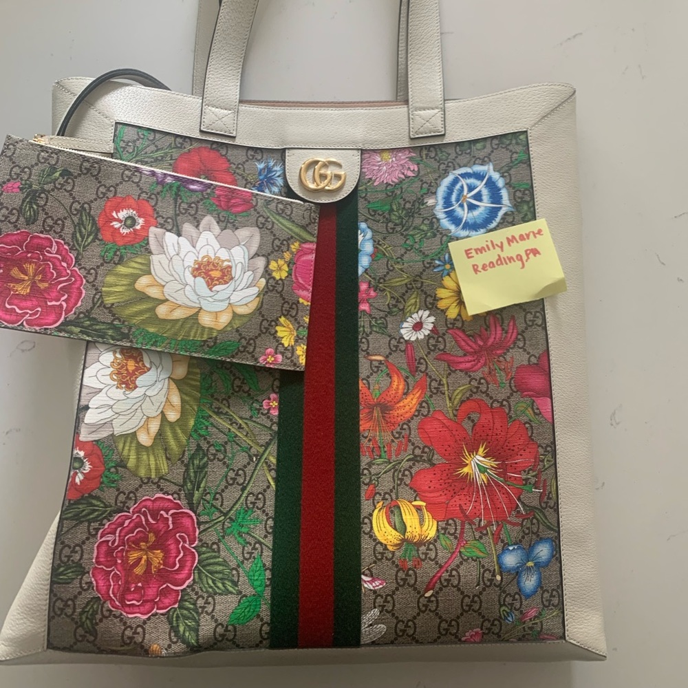 Gucci Ophidia Gg Flora Large Tote